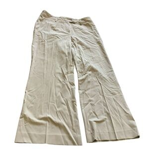Size 8 Cabi Wide-Leg Cream Pants Style 831
